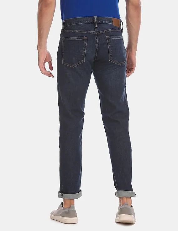 GAP Men Blue Straight Jeans With GapFlex