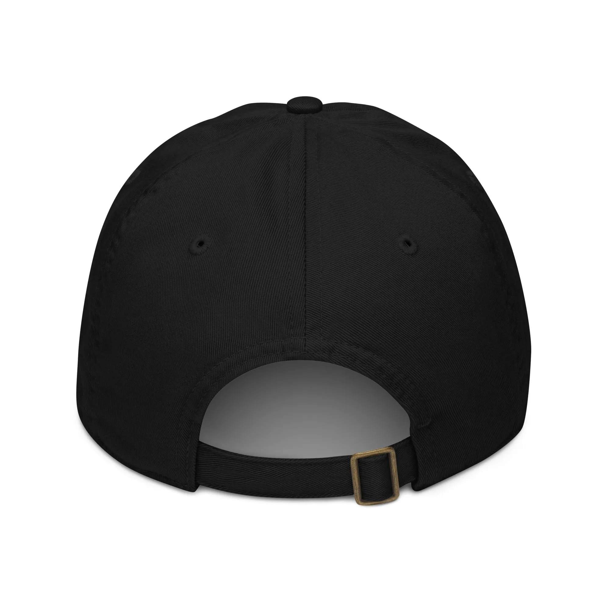 Gerald Black Embroidered Cotton Baseball Hat for Men and Women