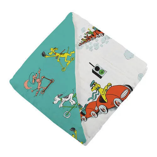 Go, Dog. Go! 47 x 47 Bamboo Blanket