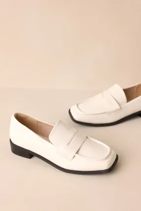 Good Memory White Loafers