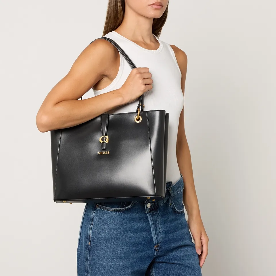 Guess Kuba Noel Faux Leather Tote Bag