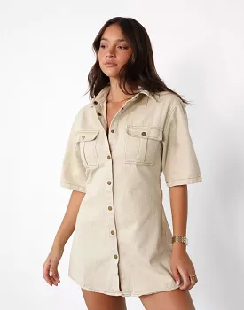 Hadid Mini Dress (Beige)