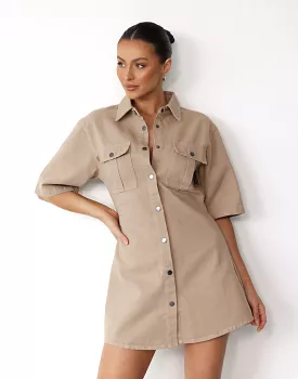 Hadid Mini Dress (Mocha)