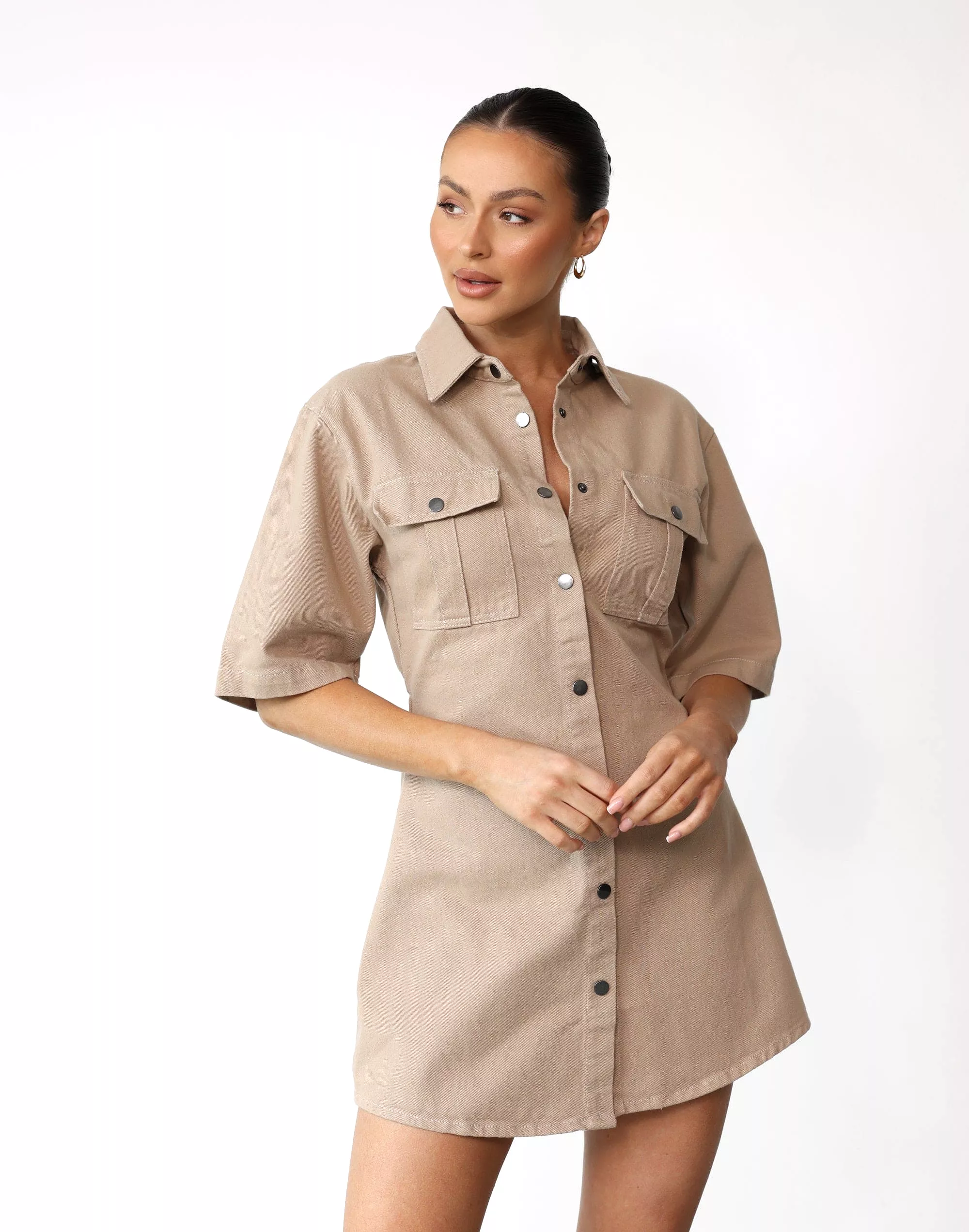 Hadid Mini Dress (Mocha)