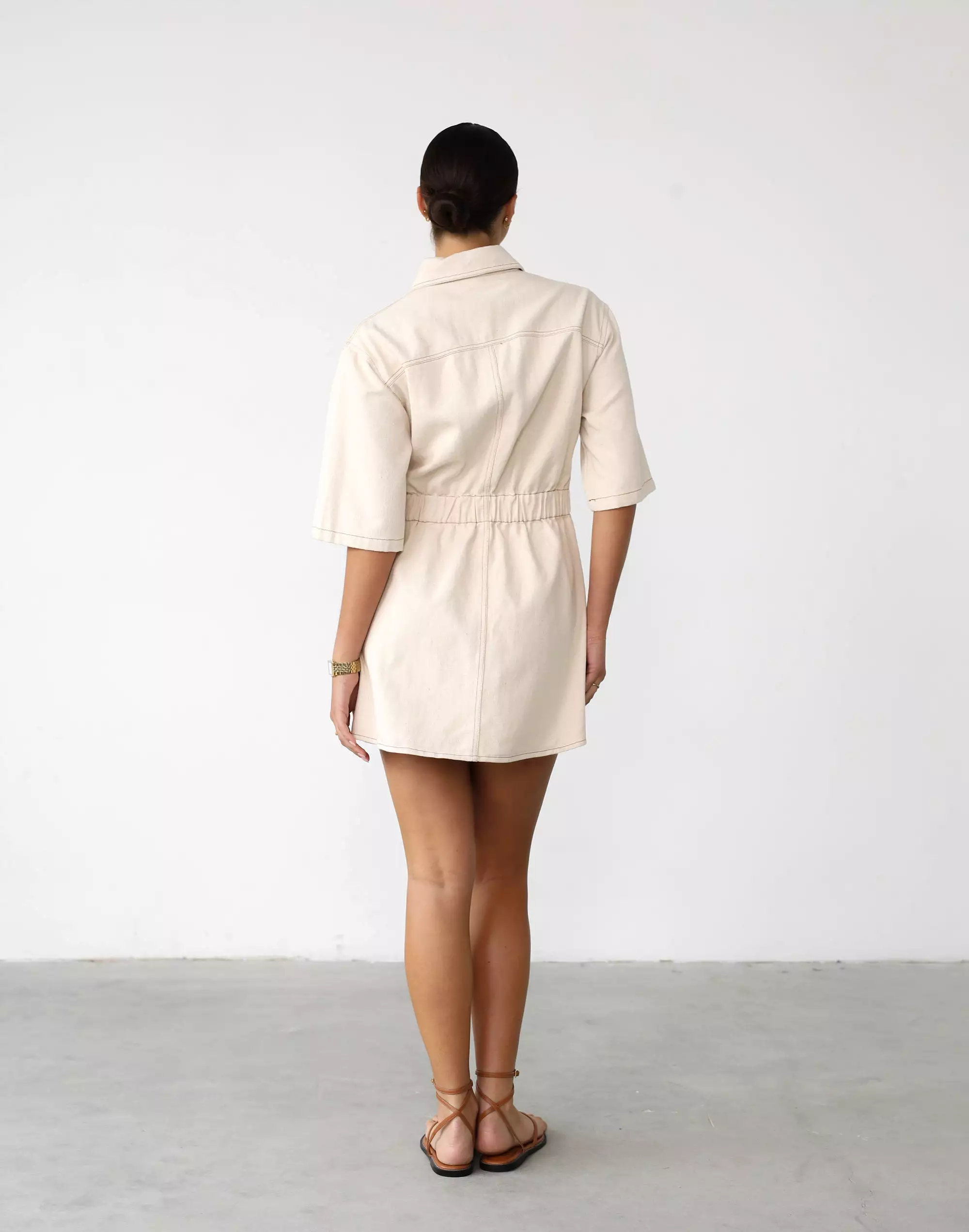 Hadid Mini Dress (Oat)