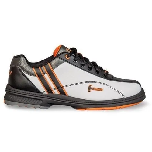 Hammer Womens Vixen White Black Orange Right Hand Wide Bowling Shoes