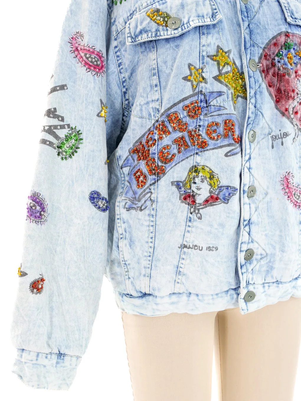 Heartbreaker Hand Painted Denim Jacket