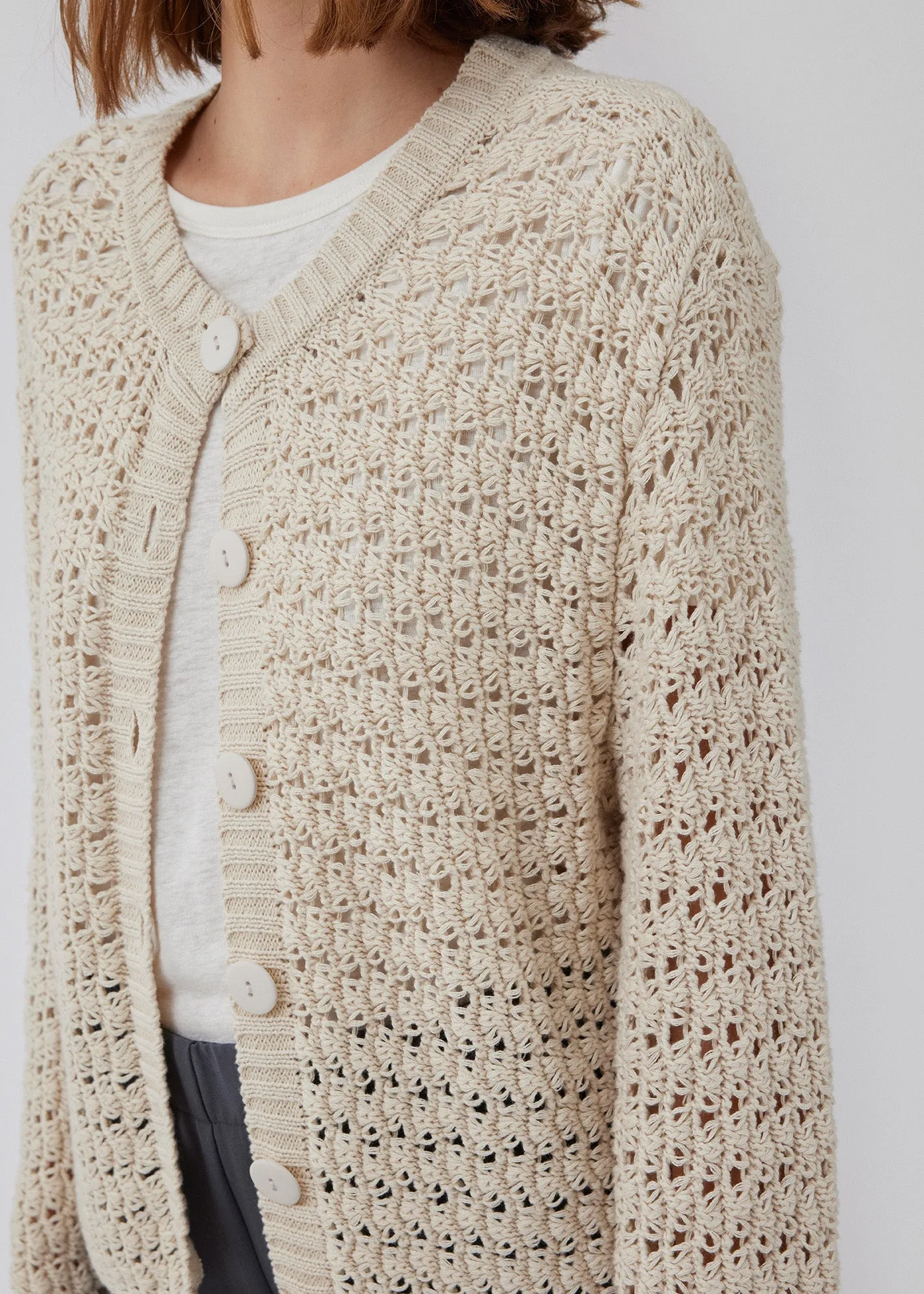 HobbsMD solid cardigan - Summer Sand