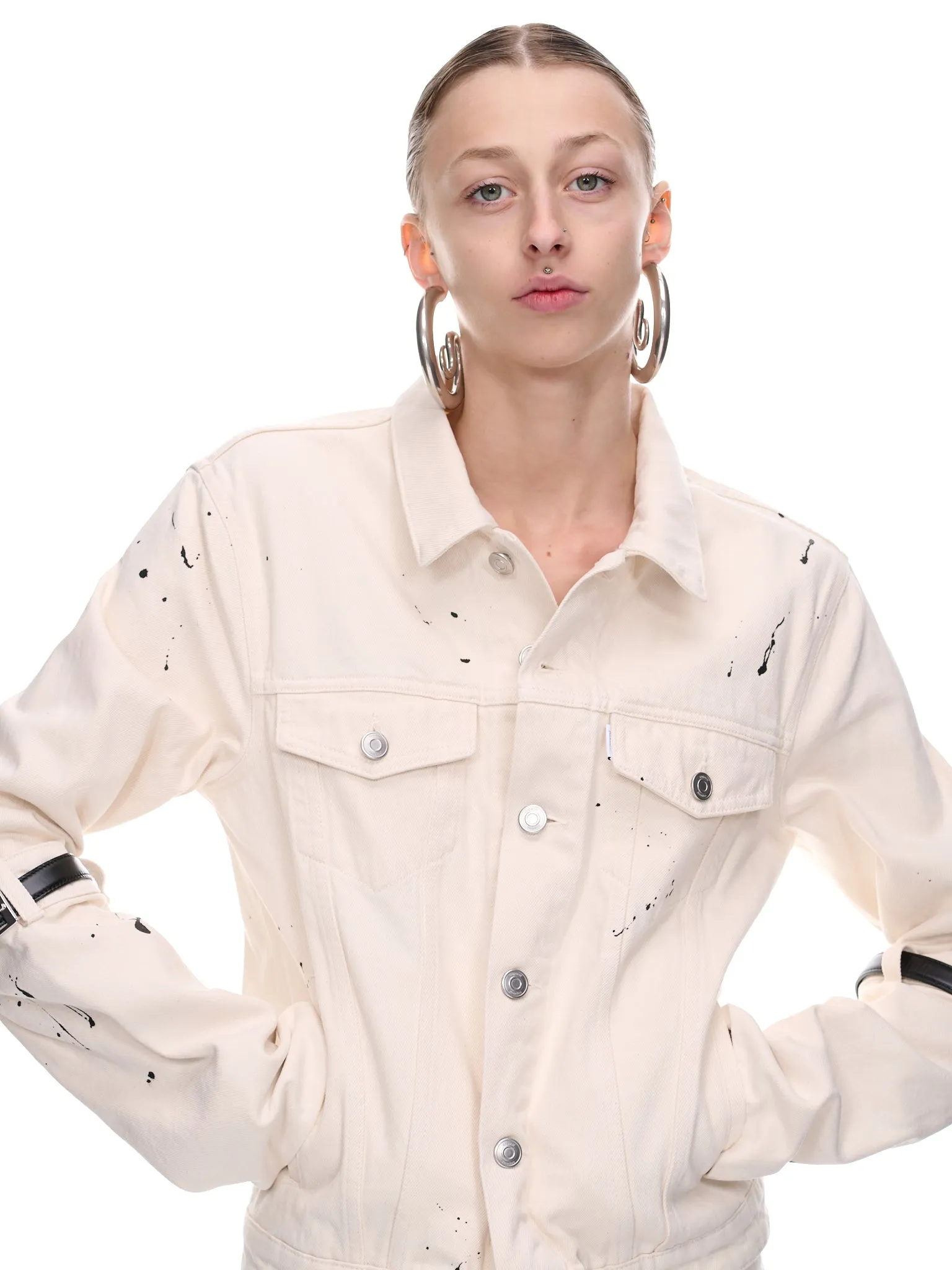 Hybrid Denim Jacket (COPBL10246-WHITE)