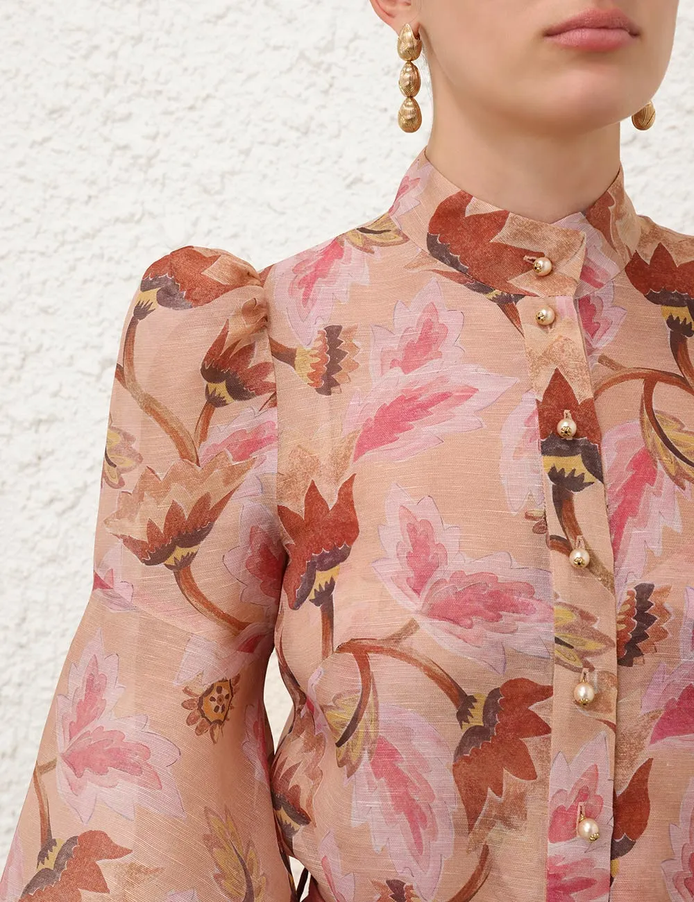 Illustration Floral Blouse