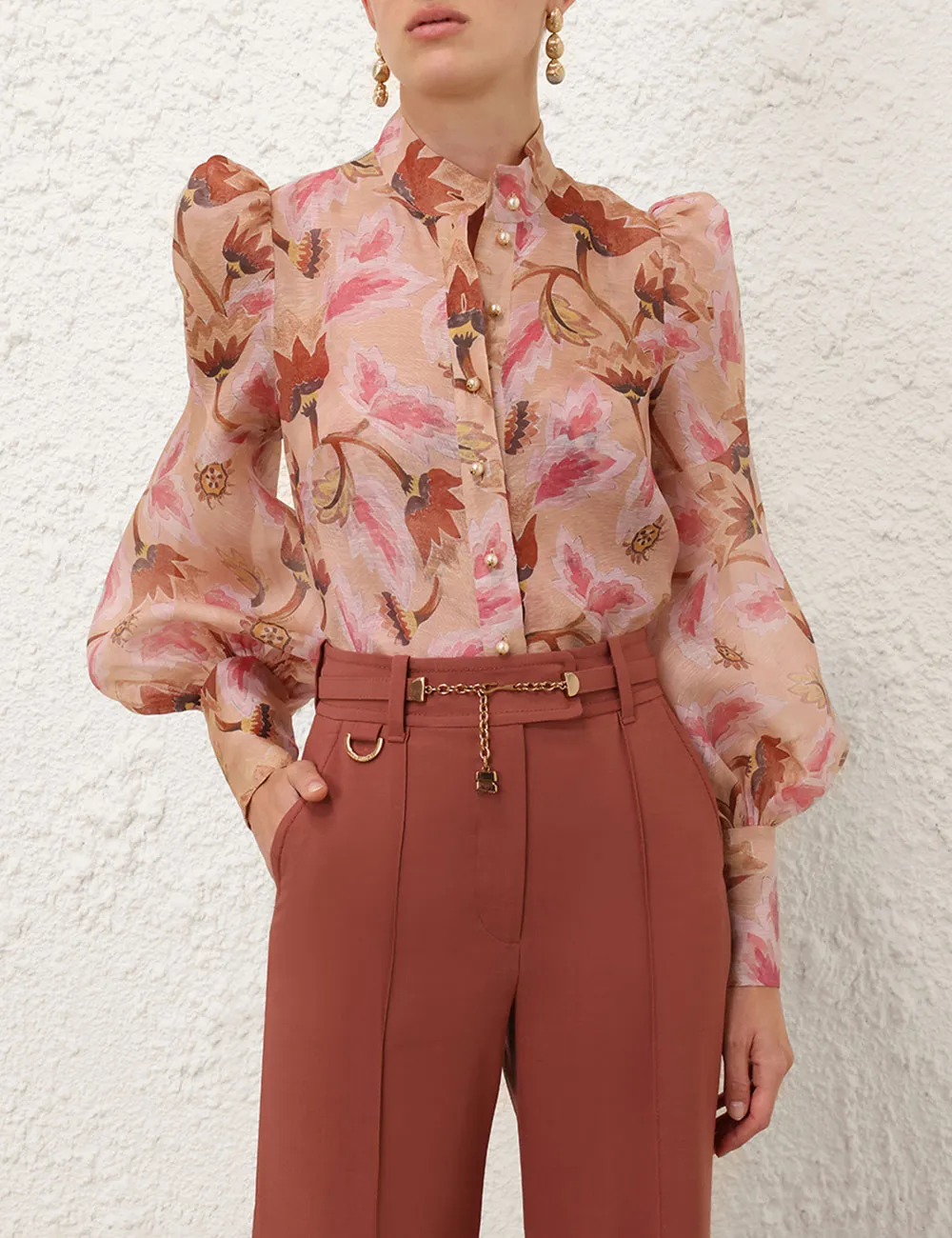 Illustration Floral Blouse