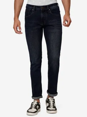 Indigo Blue Solid Narrow Fit Jeans | Greenfibre