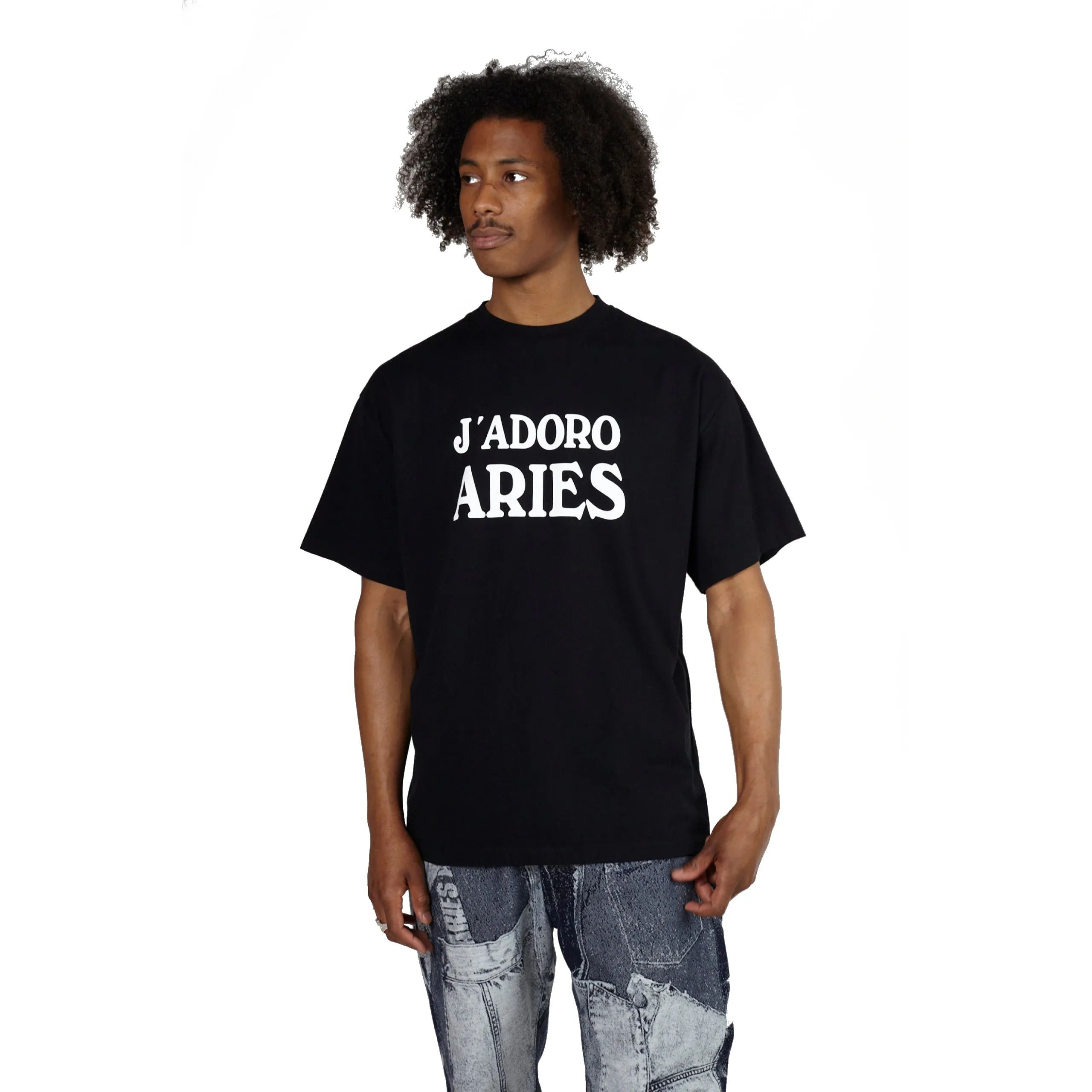 J'ADORO ARIES SS TEE BLACK