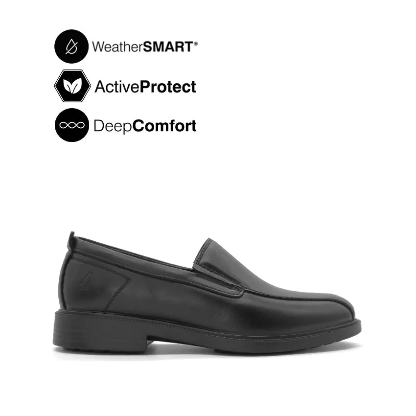 Jason Slip On BT Men's Shoes - Black Leather WP