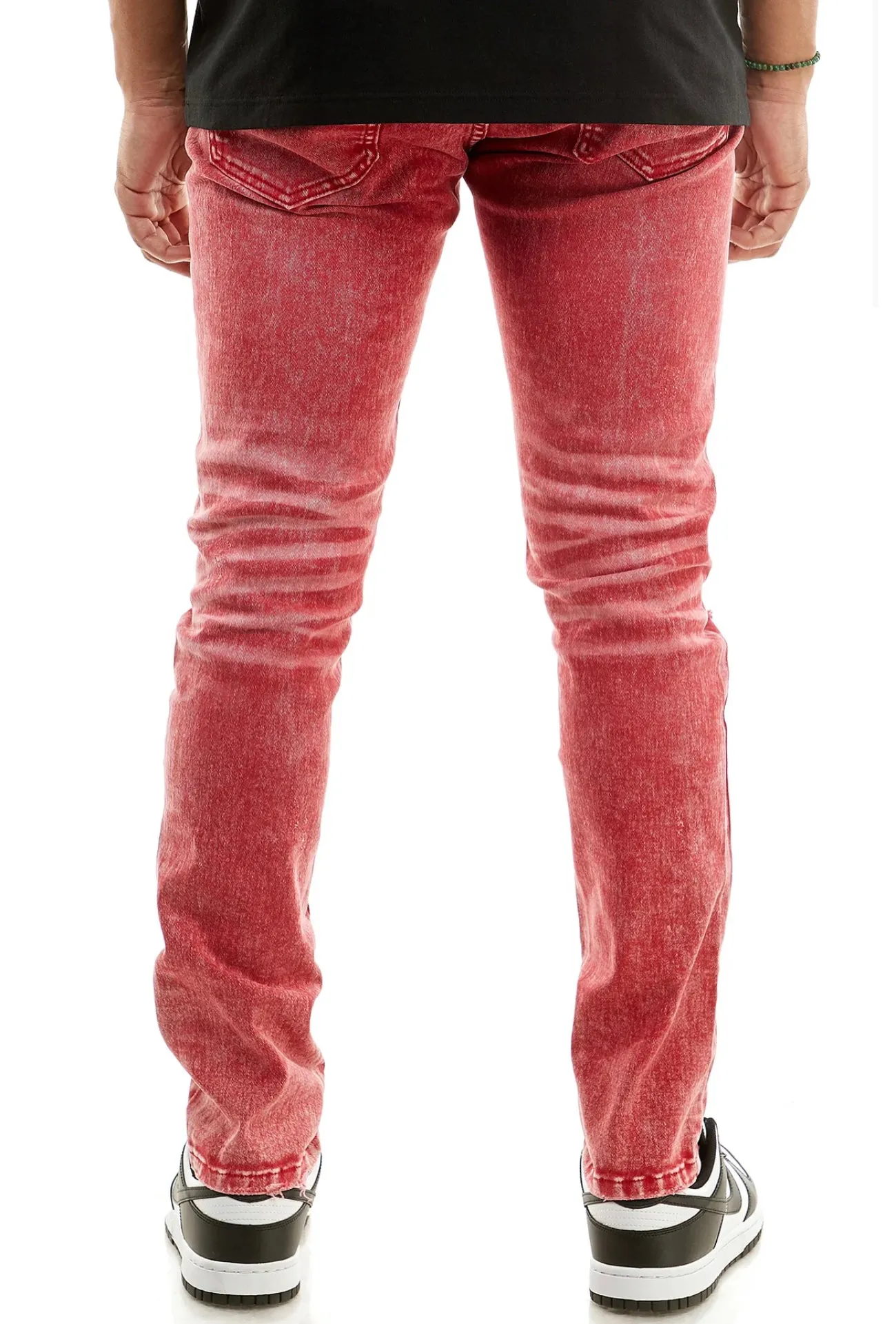 KDNK SPLATTER JEANS RED