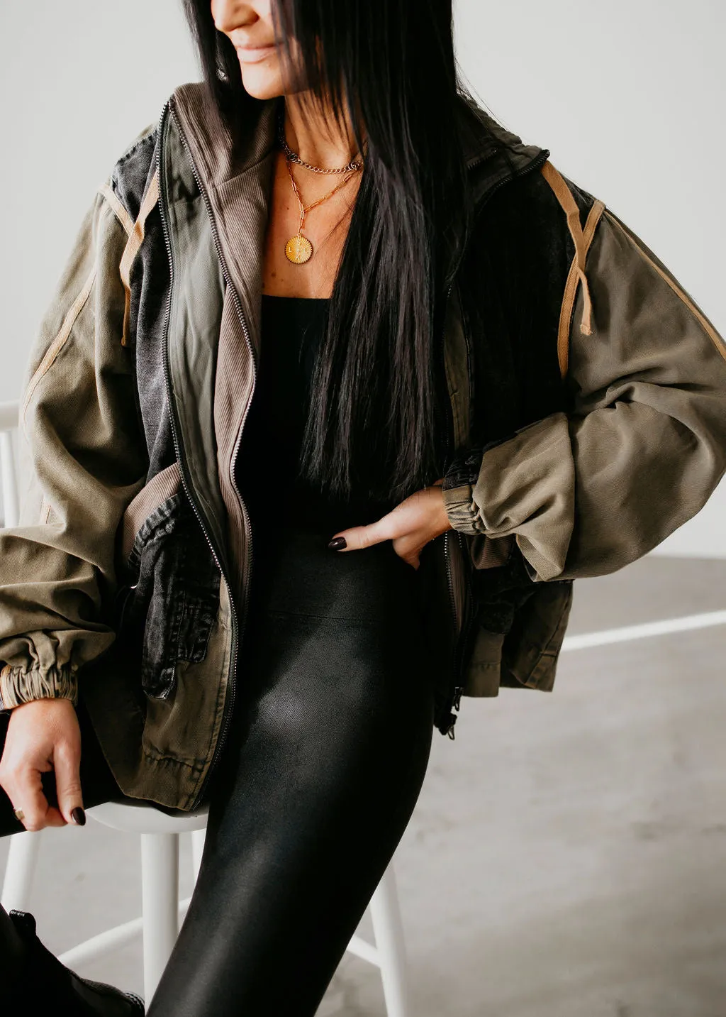 Kinzie Washed Layered Jacket