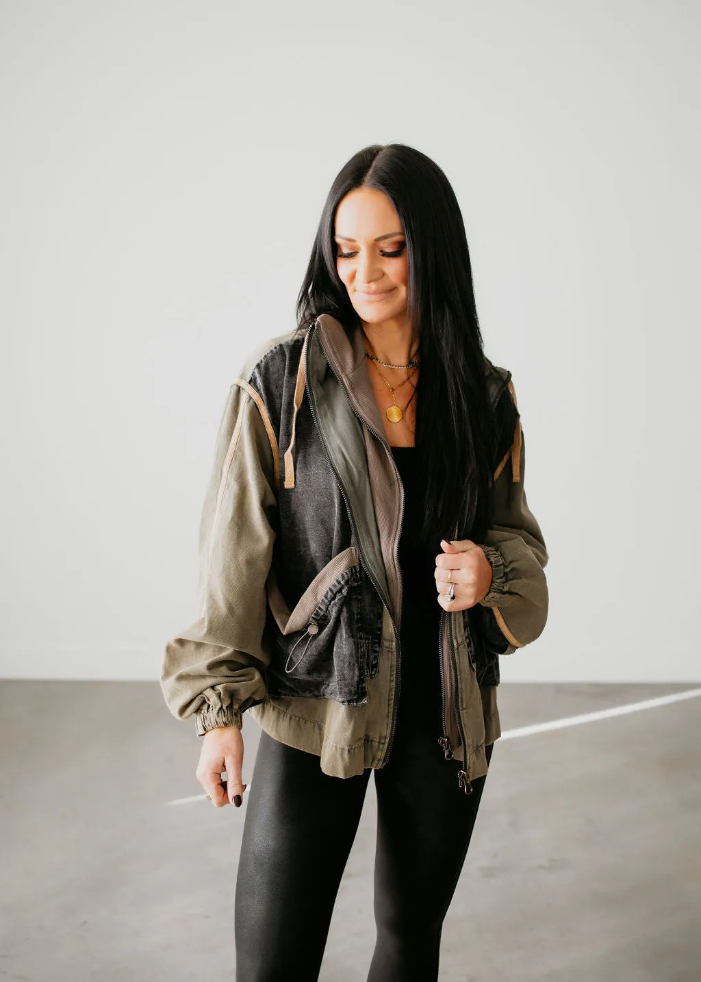 Kinzie Washed Layered Jacket