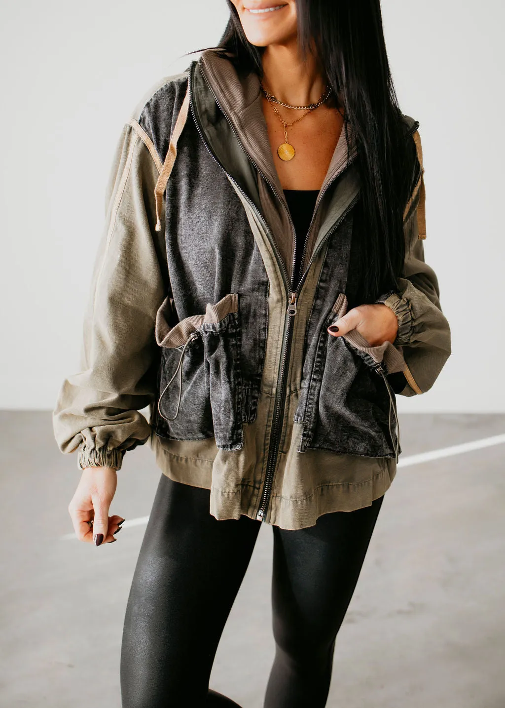 Kinzie Washed Layered Jacket