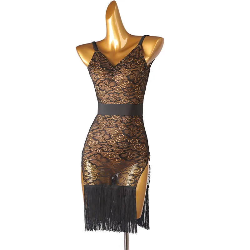 Lace Embrace Latin Dance Practice Dress | LQ304