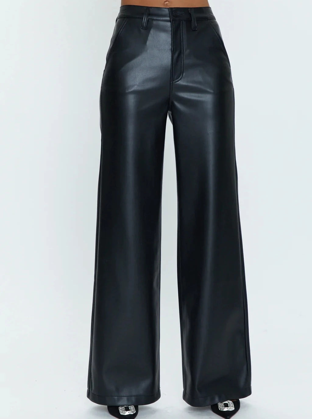 LANA FAUX LEATHER TROUSER