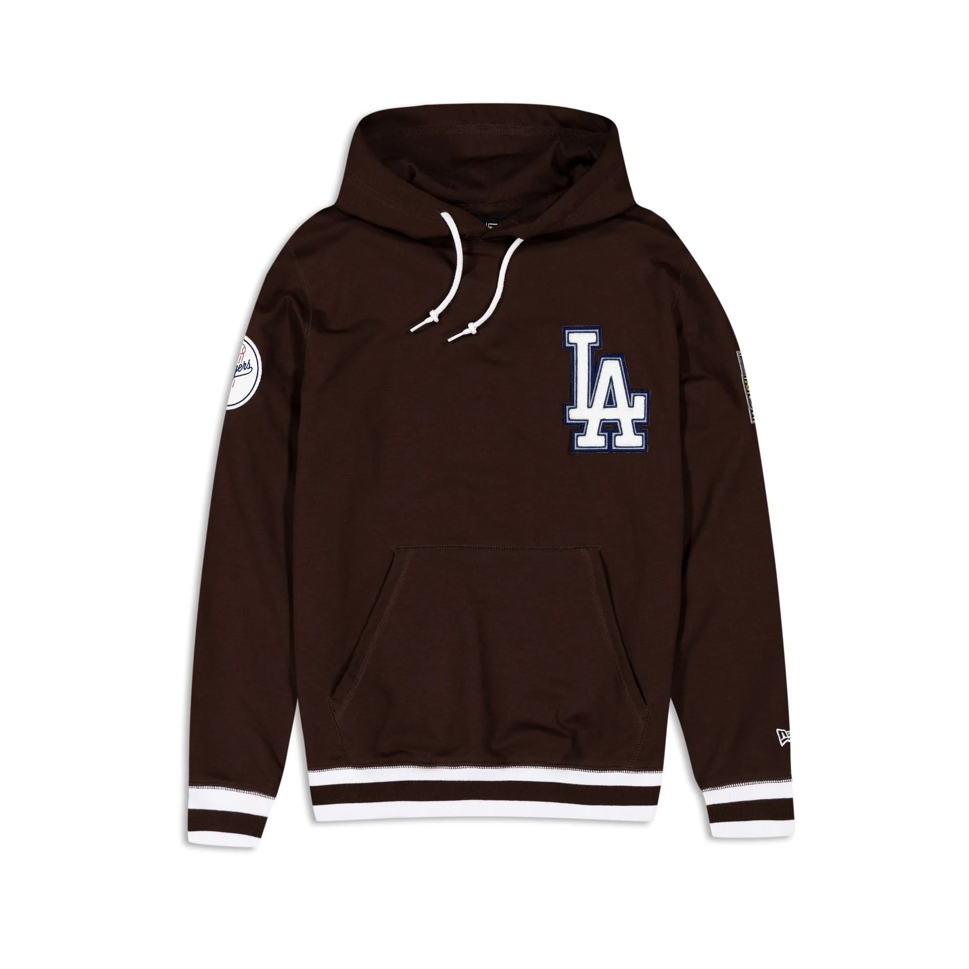 Los Angeles Dodgers Logo Select Color Flip Brown Hoodie