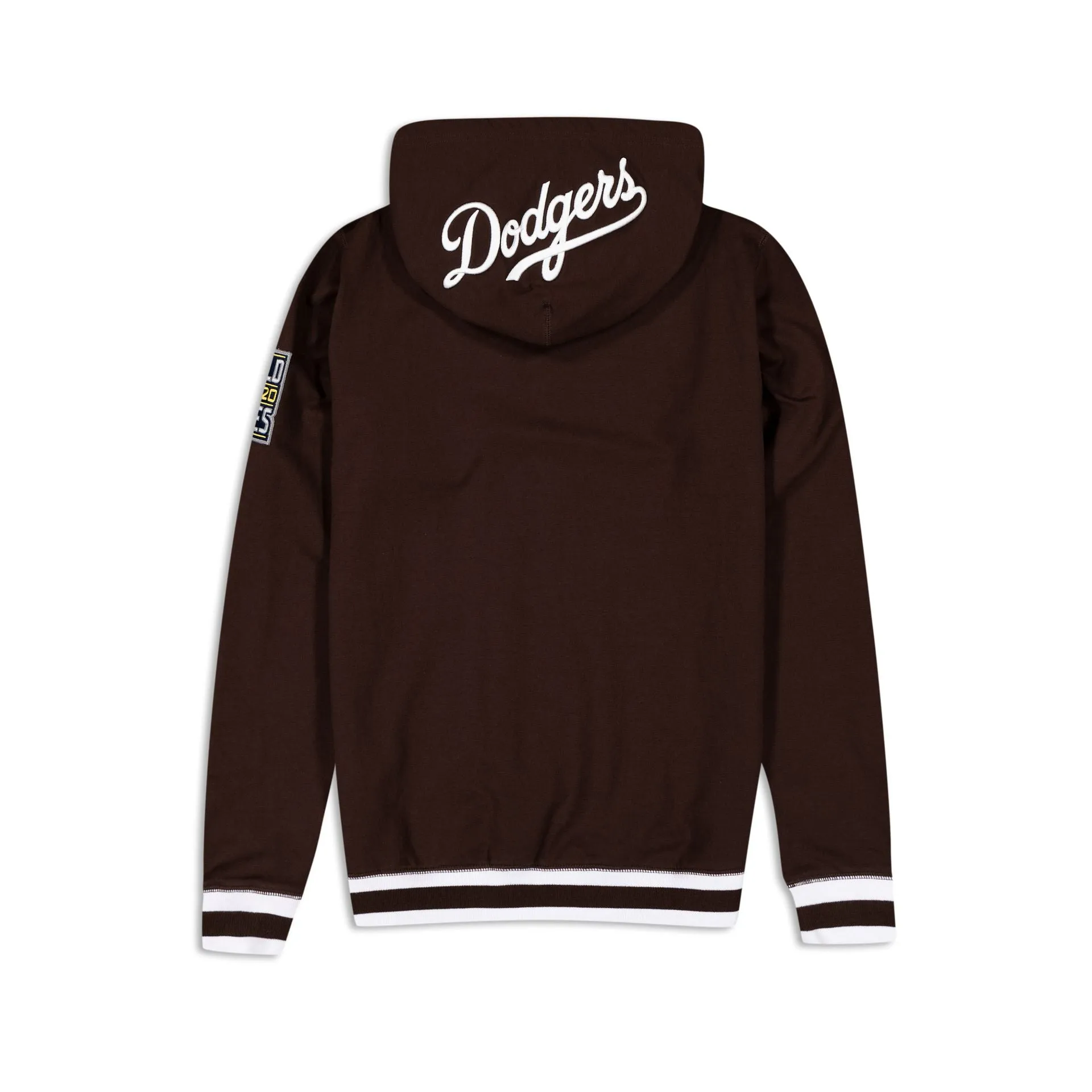 Los Angeles Dodgers Logo Select Color Flip Brown Hoodie