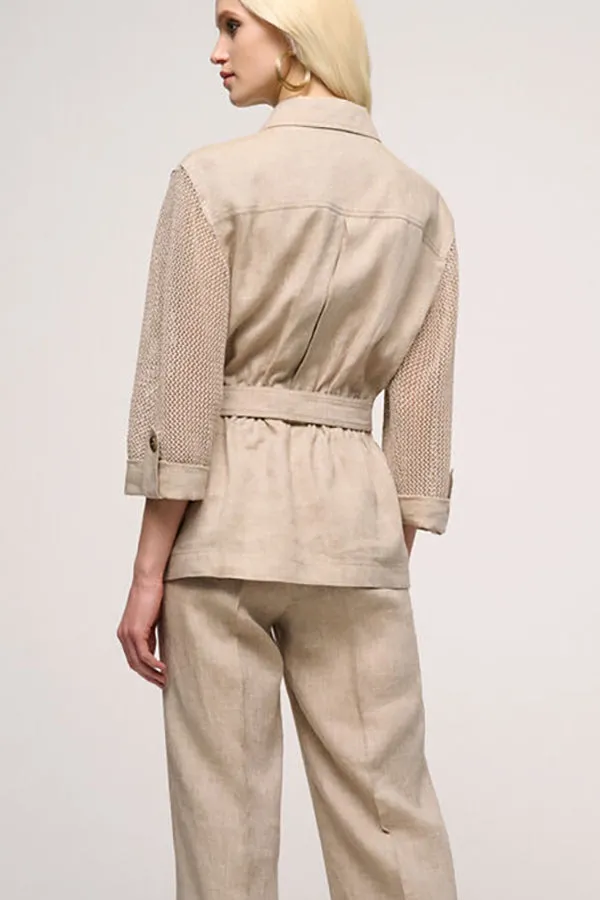 Luisa Spagnoli VELISTA PURE LINEN FIELD JACKET