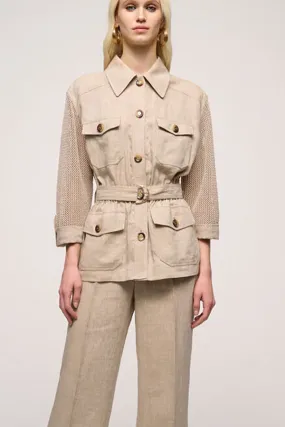 Luisa Spagnoli VELISTA PURE LINEN FIELD JACKET