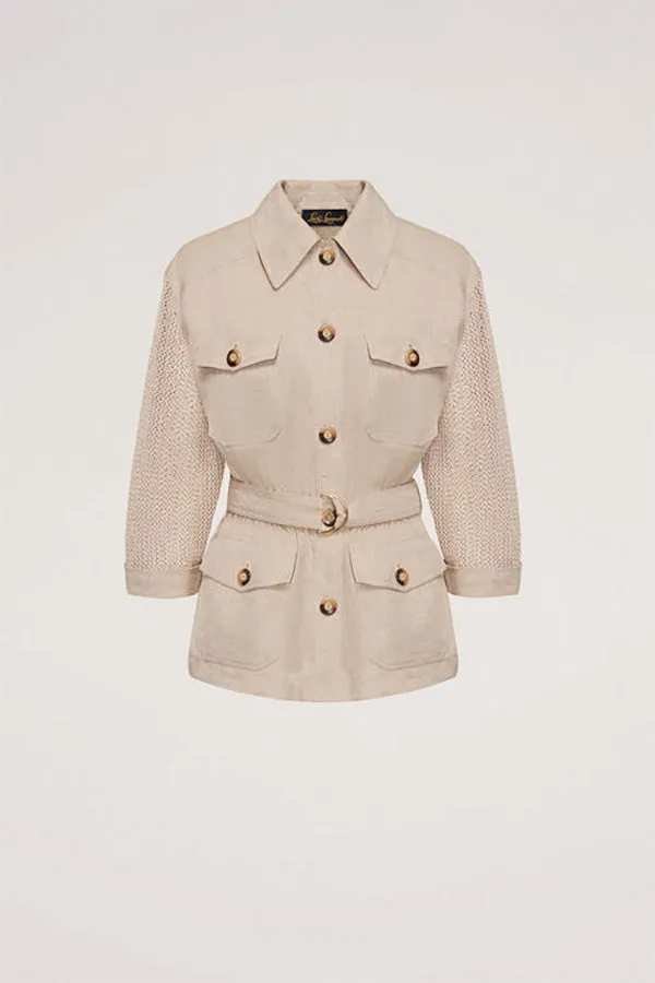 Luisa Spagnoli VELISTA PURE LINEN FIELD JACKET