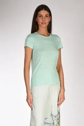 Majestic Filatures Paris Tshirt M. Corta Azzurro Acqua Donna