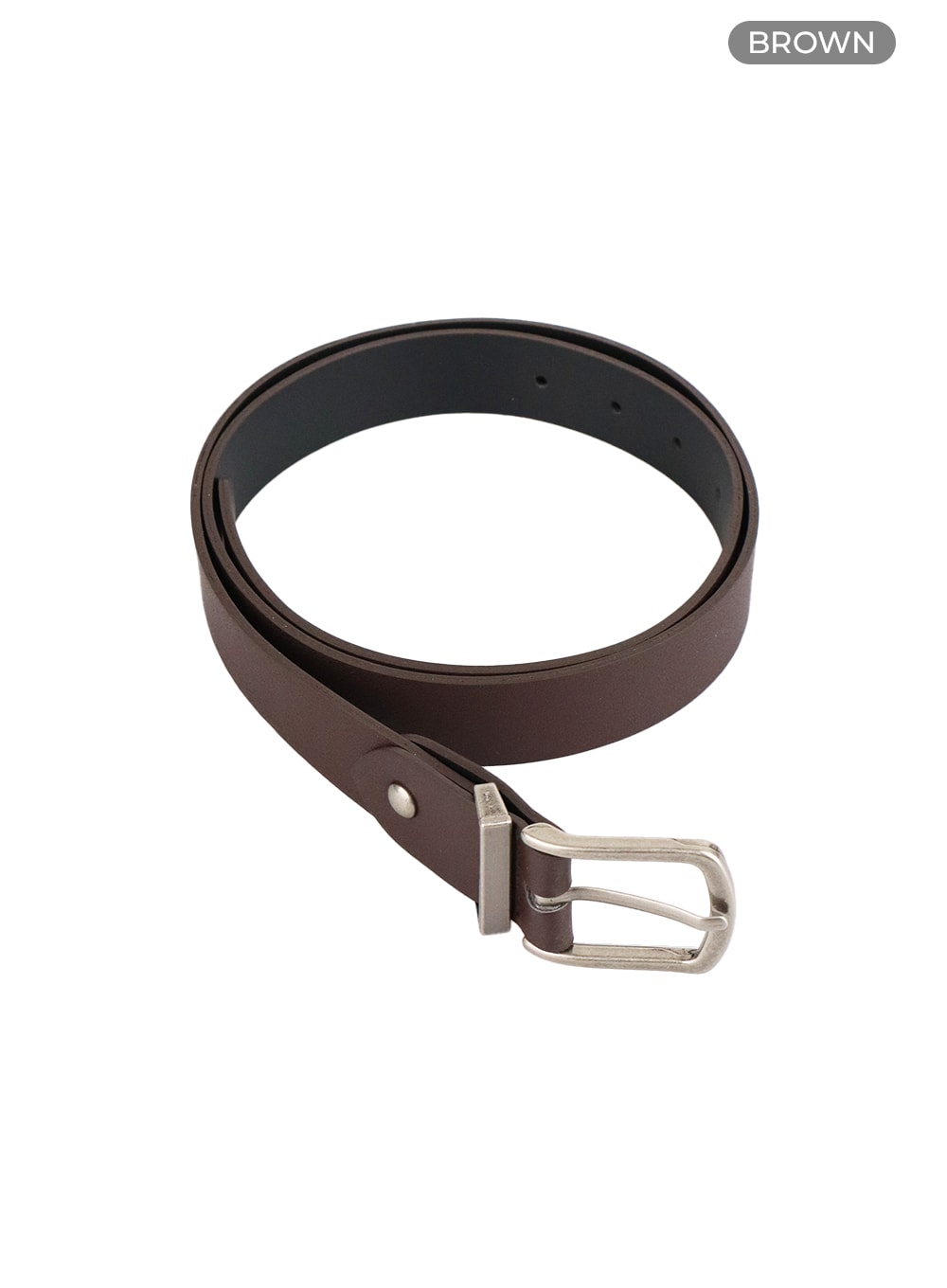 Men's Basic Faux Leather Belt IA401