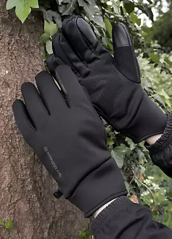 Mens Black Manzella Gloves by Totes | Look Again