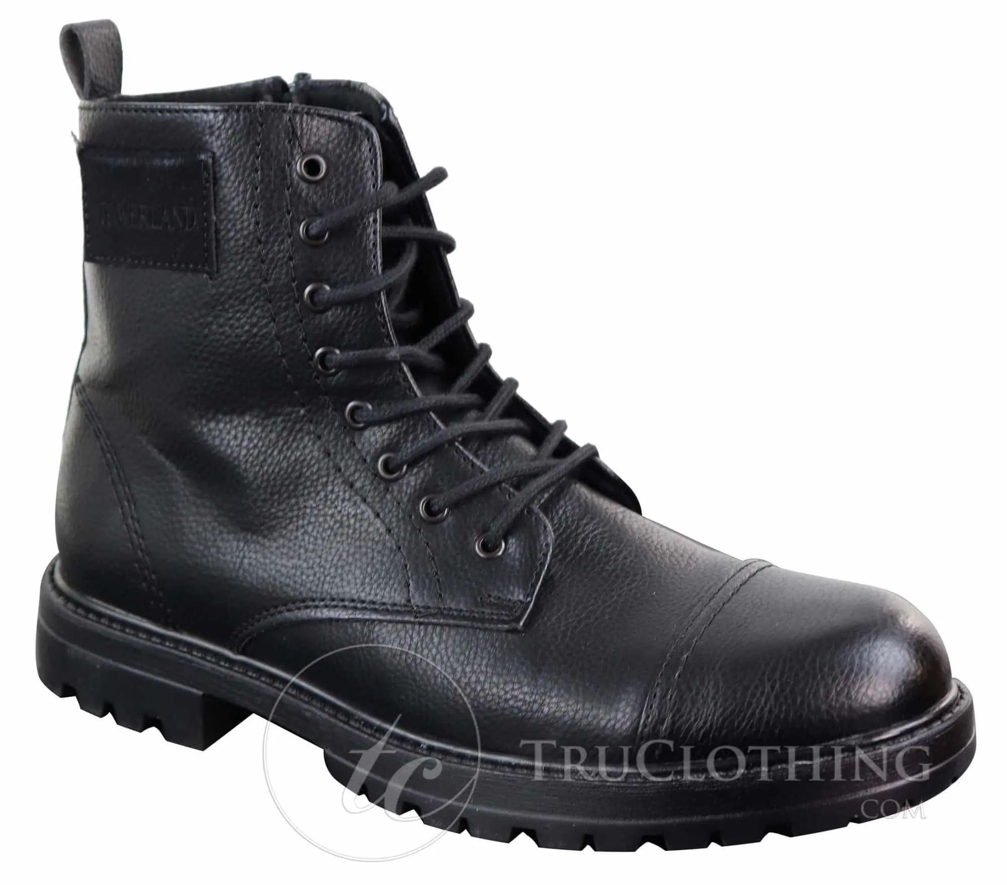 Mens PU Leather Zipped Ankle Boots