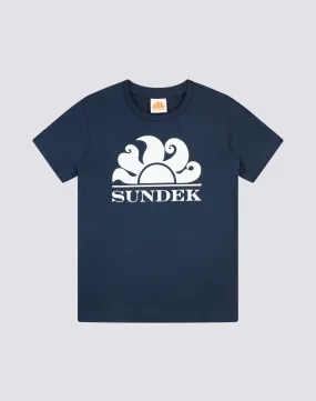 MINI NEW SIMEON LOGO T-SHIRT GIROCOLLO