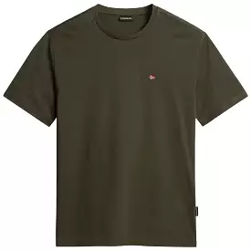 Napapijri Salis Norwegian Flag T-Shirt - Green Depths