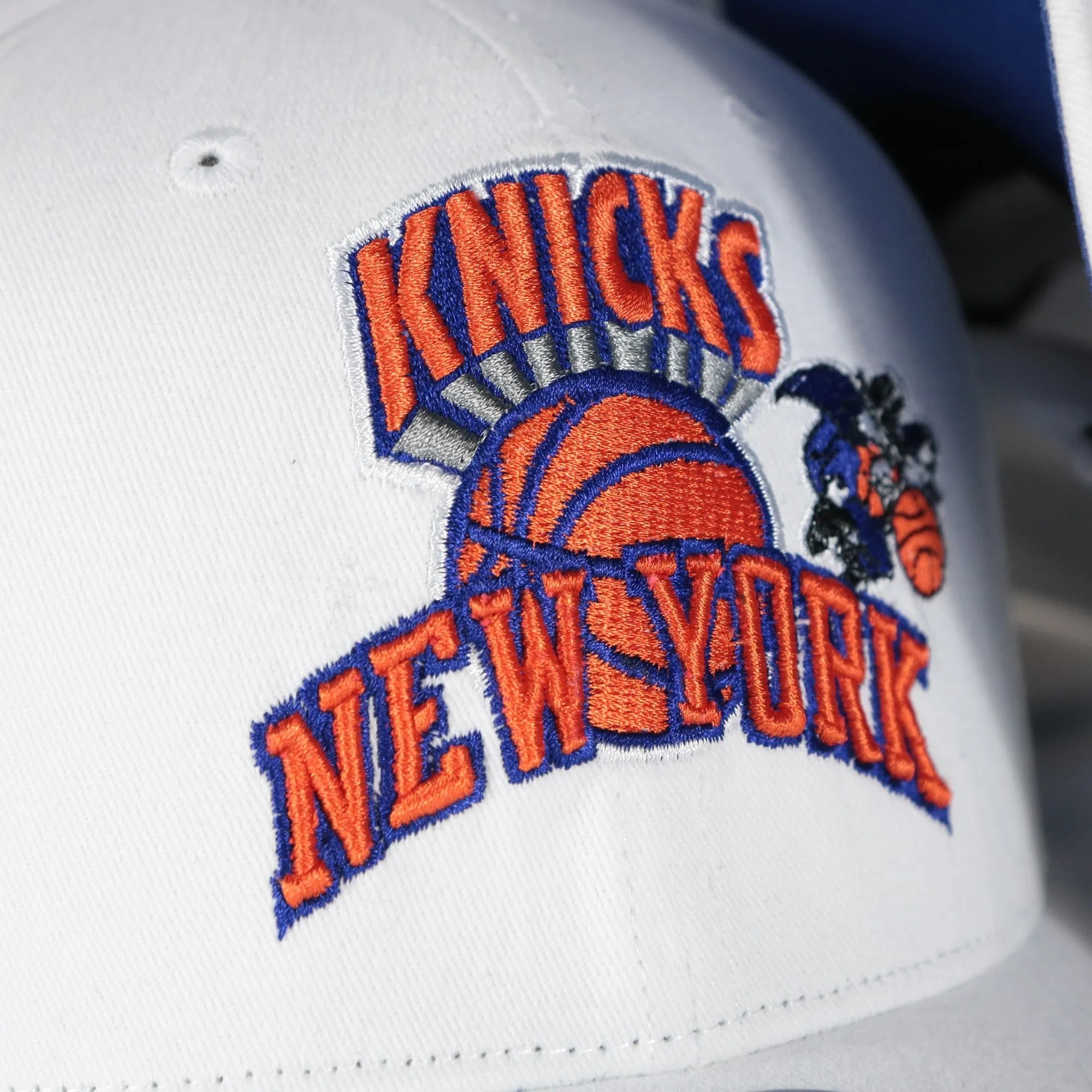 New York Knicks NBA Hardwood Classics All in Pro Navy Blue Bottom | White Snapback Hat