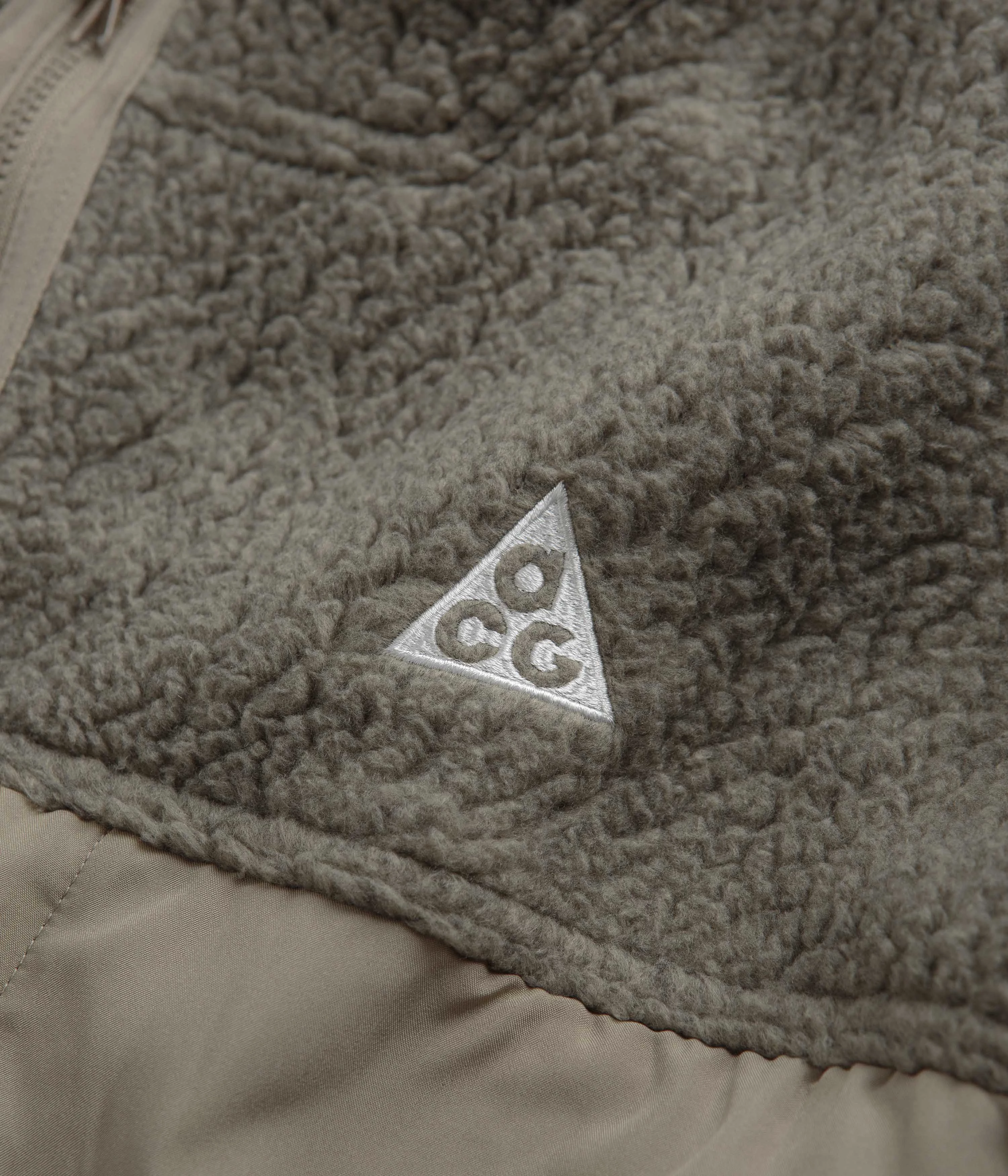 Nike ACG Arctic Wolf Full Zip Fleece - Khaki / Light Iron Ore / Summit White