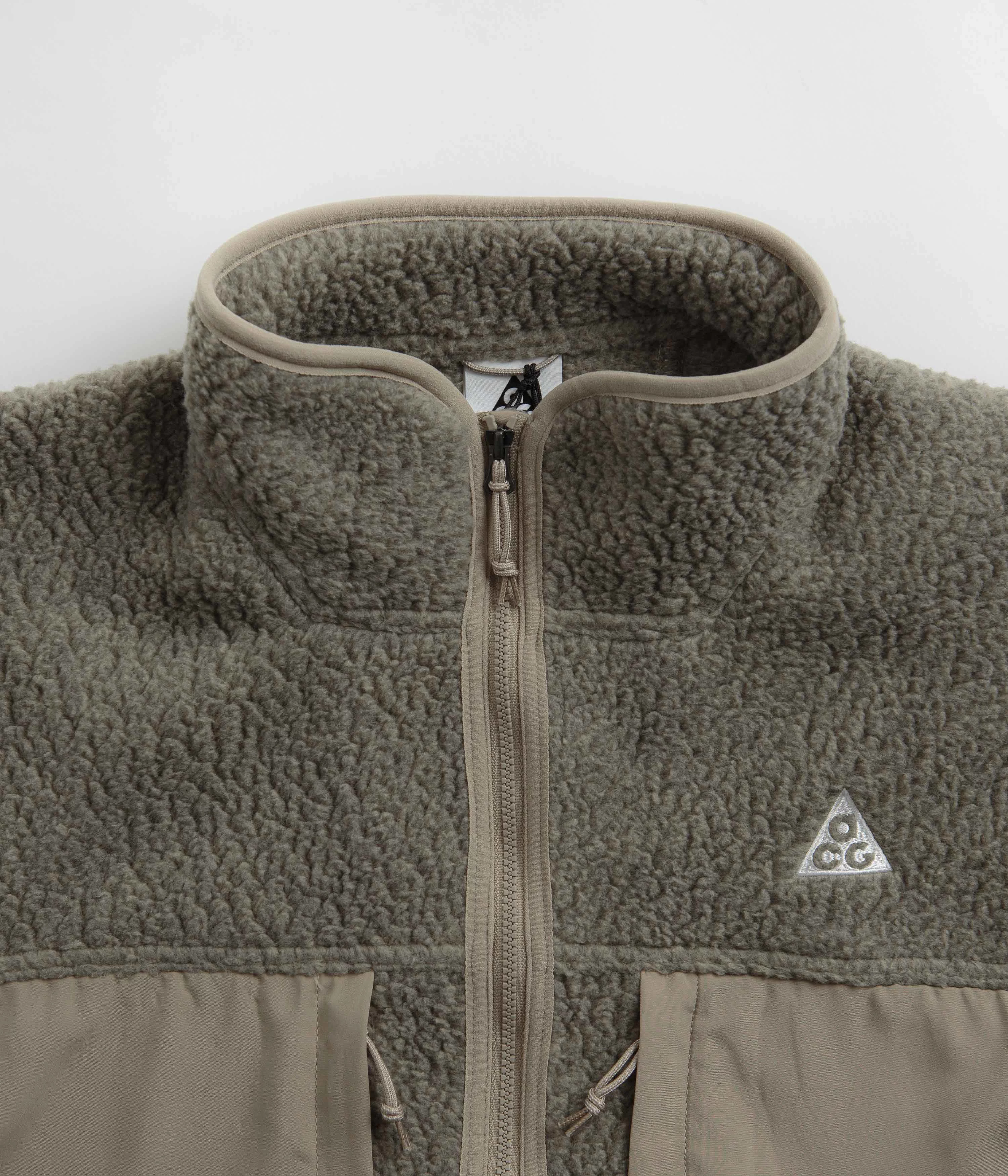 Nike ACG Arctic Wolf Full Zip Fleece - Khaki / Light Iron Ore / Summit White