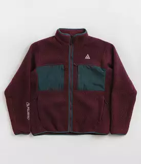 Nike ACG Arctic Wolf Full Zip Fleece - Night Maroon / Deep Jungle / Summit White