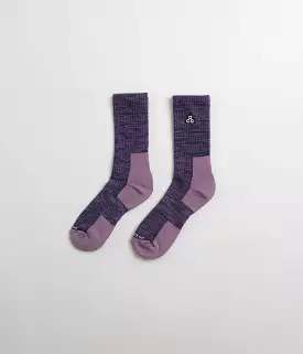 Nike ACG Everyday Cushioned Crew Socks - Purple Ink / Black / Summit White