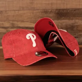 Philadelphia Phillies Floral Pattern Red Toddler 9Twenty Adjustable Dad Hat