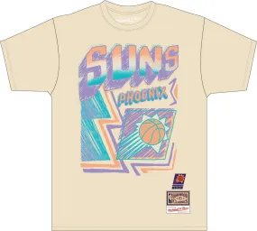 Phoenix Suns Hardwood Classics Sidewalk Sketch | Off-White T-shirt