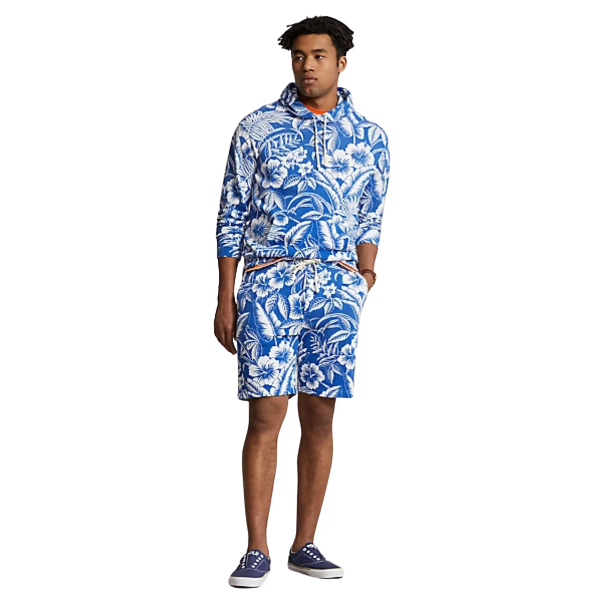 Polo Ralph Lauren Tropical Floral Spa Terry Hoodie (Monotone Tropical)