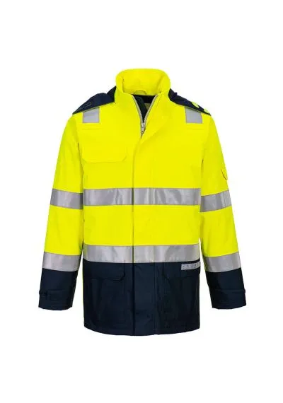 Portwest Bizflame Rain+ Hi-Vis Light Arc Jacket FR605 - MyWorkWear