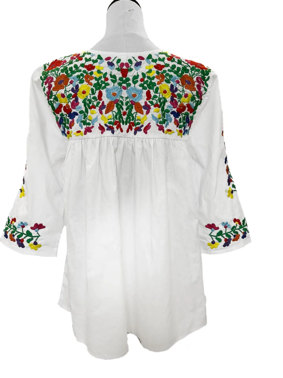 Rainbow White Saturday Blouse