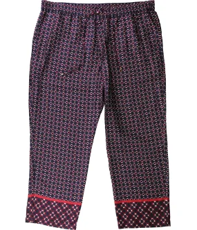 Ralph Lauren Womens Geometric Print Casual Cropped Pants