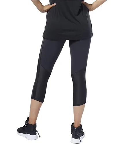 Reebok Womens Lux 3/4 Length Compression Athletic Pants