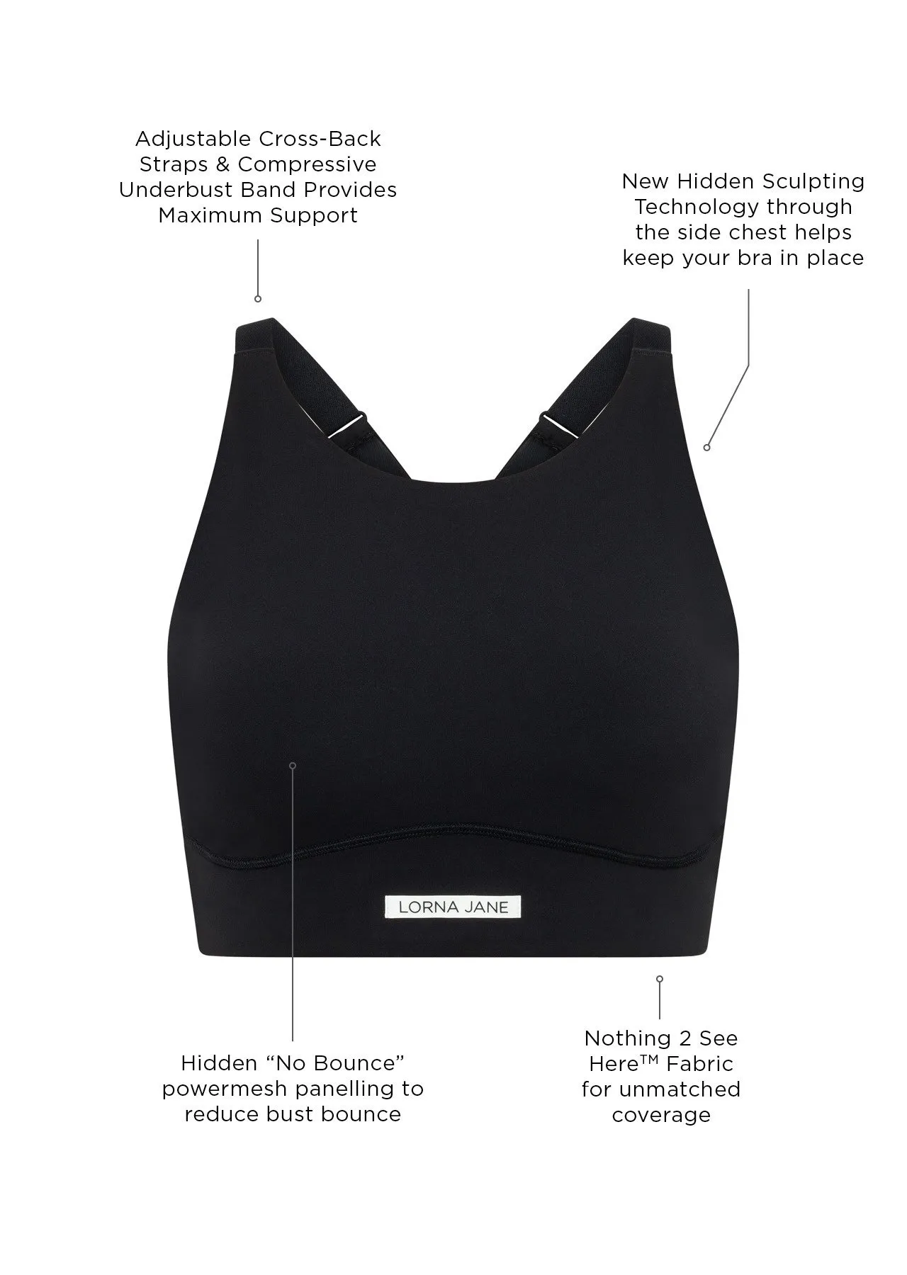 Sculpt and Support Sports Bra | High Support | Lorna Jane Australia