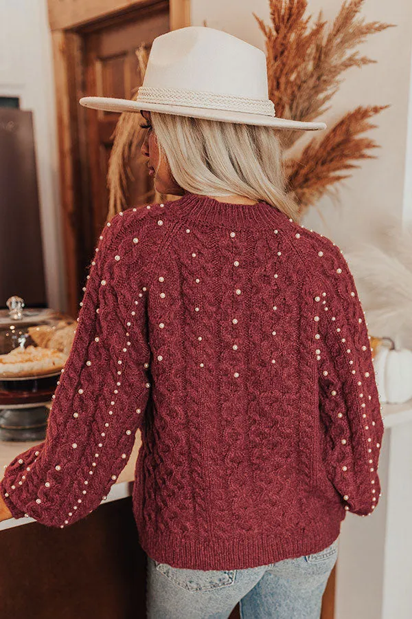 Sending Love To You Embellished Sweater