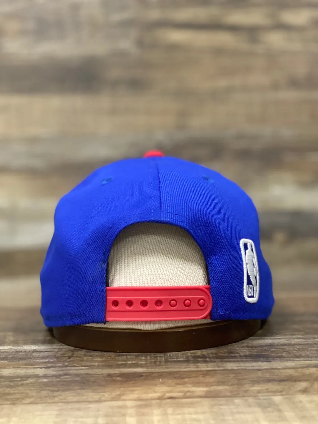 sixers snapback hat | 76ers colorway 950 snapback | Blue and red Philadelphia 76er snapback